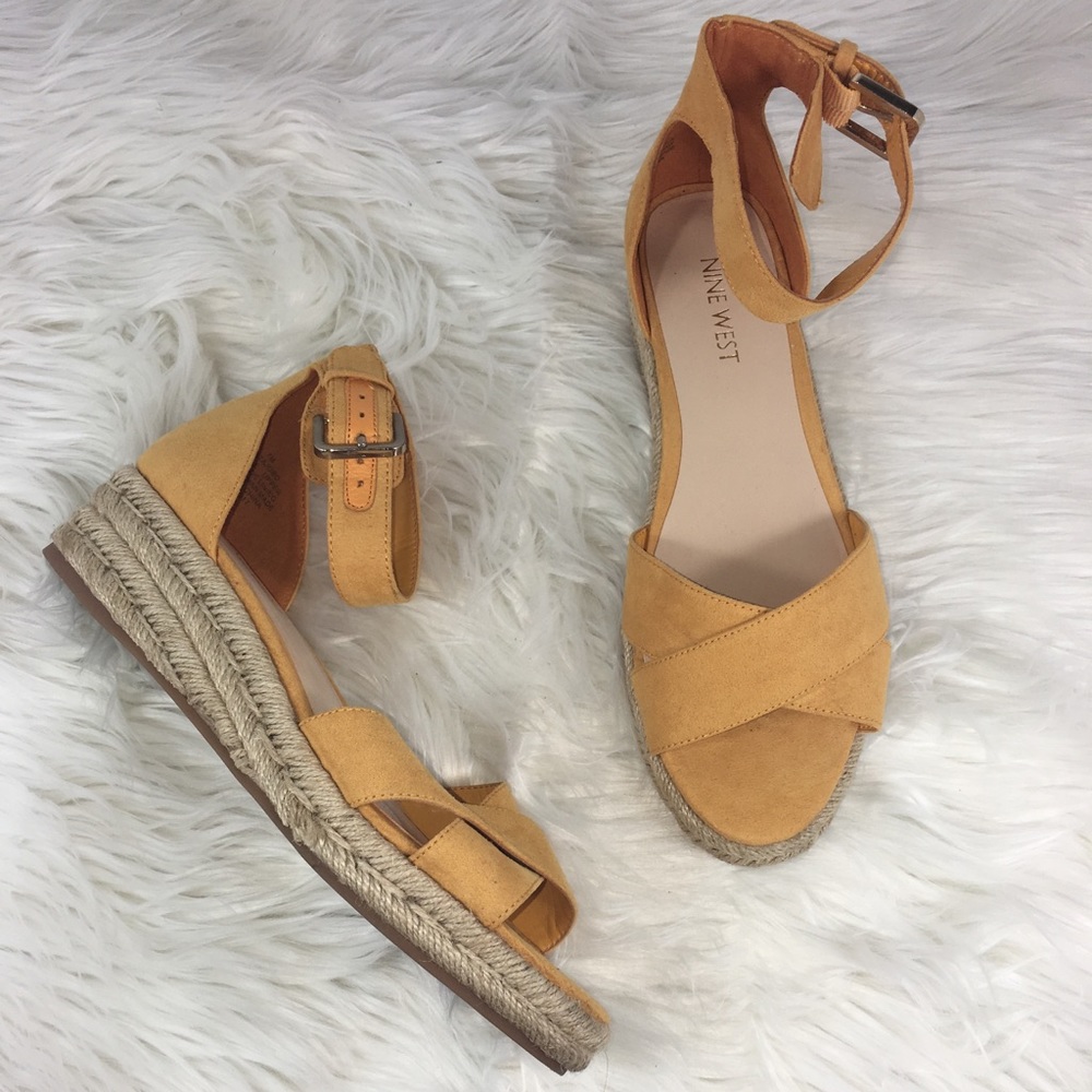 Nine West Gold Espadrilles